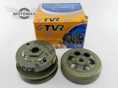 Вариатор задний (сцепление) Yamaha 2JA/3KJ/4JP/5BM 50сс (2 колодки) в сборе с чашкой TVR фото цена