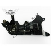 Кронштейн крепления 2-го амортизатора 12/13 колесо GY6-125/150cc (под разборной глушитель) №1