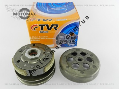 Вариатор задний (сцепление) Yamaha 90cc/2т Stels (3 колодки 15 шлицов) в сборе с чашкой TVR фото цена