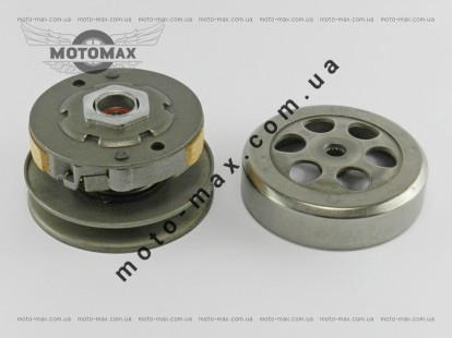 Вариатор задний (сцепление) Yamaha 2JA/3KJ/4JP/5BM 50сс (2 колодки) в сборе с чашкой фото цена